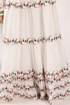 Nikasha_Off White Cotton Embroidery High Neck Chilly Maxi Dress _at_Aza_Fashions
