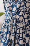 Buy_Nikasha_Blue Cotton Open Neck Pomegranate Print Maxi Dress _Online_at_Aza_Fashions