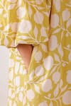 Buy_Nikasha_Yellow Cotton Round Neck Pomegranate Print Maxi Dress _Online_at_Aza_Fashions