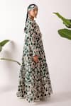 Buy_Nikasha_Multi Color Cotton Tassels Round Neck Pomegranate Tiered Maxi Dress _Online_at_Aza_Fashions