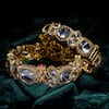 Vivinia By Vidhi Mehra_Gold Plated Kundan Polki Adjustable Bangles _at_Aza_Fashions