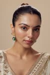 Buy Vivinia By Vidhi Mehra Gold Plated Imitation Diamonds And Green Kundan Polki Danglers at Aza Fashions Buy_Vivinia By Vidhi Mehra_Gold Plated Imitation Diamonds And Green Kundan Polki Danglers _at_Aza_Fashions