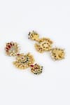 VIVINIA by Vidhi Mehra_Gold Plated Diamonds Kundan Polki Designer Jewellery Set _Online_at_Aza_Fashions