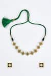 Shop_VIVINIA by Vidhi Mehra_Gold Plated Kundan Polki Designer Jewellery Set 