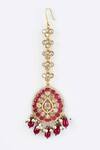 VIVINIA by Vidhi Mehra_Gold Plated Kundan Polki Jewellery Set _Online_at_Aza_Fashions