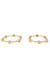 Vivinia By Vidhi Mehra_Gold Plated Imitation Diamonds Kundan Polki Designer Bangles _Online_at_Aza_Fashions