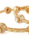 Buy_Vivinia By Vidhi Mehra_Gold Plated Imitation Diamonds Kundan Polki Designer Bangles _Online_at_Aza_Fashions