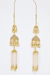 Buy_VIVINIA by Vidhi Mehra_Gold Plated Kundan Polki Kaleera Set _Online_at_Aza_Fashions