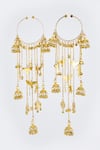 Shop_VIVINIA by Vidhi Mehra_Gold Plated Adjustable Kaleera Bangles _at_Aza_Fashions