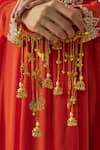 Buy_VIVINIA by Vidhi Mehra_Gold Plated Adjustable Kaleera Bangles _Online_at_Aza_Fashions