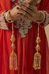 VIVINIA by Vidhi Mehra_Gold Plated Designer Kaleeras _at_Aza_Fashions