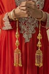 Buy_VIVINIA by Vidhi Mehra_Gold Plated Designer Kaleeras _at_Aza_Fashions