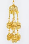 Buy_VIVINIA by Vidhi Mehra_Gold Plated Kundan Polki Kaleeras _Online_at_Aza_Fashions