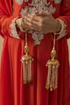 Buy_VIVINIA by Vidhi Mehra_Gold Plated Designer Kaleeras _at_Aza_Fashions