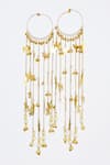 Shop_VIVINIA by Vidhi Mehra_Gold Plated Pearls Adjustable Kaleera Bangles _at_Aza_Fashions