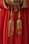 Buy_VIVINIA by Vidhi Mehra_Gold Plated Kundan Polki Designer Kaleeras _Online_at_Aza_Fashions