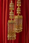 Shop_VIVINIA by Vidhi Mehra_Gold Plated Designer Kaleeras _Online_at_Aza_Fashions