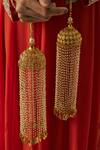 VIVINIA by Vidhi Mehra_Gold Plated Pearls Designer Kaleeras _Online_at_Aza_Fashions