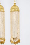 Shop_VIVINIA by Vidhi Mehra_Gold Plated Pearls Designer Kaleeras _Online_at_Aza_Fashions