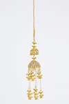 VIVINIA by Vidhi Mehra_Gold Plated Kundan Polki Designer Kaleeras _Online_at_Aza_Fashions