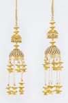 Buy_VIVINIA by Vidhi Mehra_Gold Plated Kundan Polki Designer Kaleeras _Online_at_Aza_Fashions