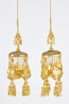 Buy_VIVINIA by Vidhi Mehra_Gold Plated Diamonds, Stones Kundan Polki Kaleeras _Online_at_Aza_Fashions