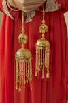 Buy_VIVINIA by Vidhi Mehra_Gold Plated Kundan Polki Designer Kaleeras _Online_at_Aza_Fashions