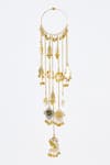 VIVINIA by Vidhi Mehra_Gold Plated Adjustable Kaleera Bangles _Online_at_Aza_Fashions