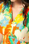 Shop_REENA SHARMA_Multi Color Cotton V-neck Isha Midi Dress _Online_at_Aza_Fashions
