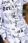 B'Infinite_White Cotton Collared Graphic Print Dress _at_Aza_Fashions
