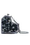 Buy_Anaar_Black Crystals Heart Shaped Designer Clutch _at_Aza_Fashions