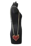 Buy_Anaar_Red Beads Scarlet Slingette Clutch _Online_at_Aza_Fashions