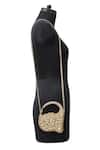 Buy_Anaar_Gold Stones Foiled Milano Satin Clutch _Online_at_Aza_Fashions