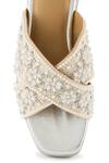 Shop_Anaar_Beige Beads, Pearls Embellished Luna Sandals 