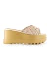 Shop_Anaar_Gold Embroidery Vintage Wink Wedges _Online_at_Aza_Fashions