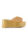 Buy_Anaar_Orange Embroidery Drama Dose Sandals _Online_at_Aza_Fashions