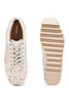 Anaar_White Buttercream Bliss Sneaker Wedges _Online_at_Aza_Fashions
