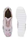 Anaar_Pink Blush Peony Wedge Sneakers _Online_at_Aza_Fashions