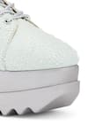 Anaar_Mint Beads, Embroidery Mist Me Wedges Sneakers _at_Aza_Fashions