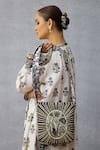 Buy_Torani_Black Embroidery Kalamkari Aashi Sling Bag _Online_at_Aza_Fashions