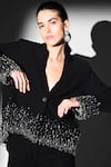 Shop_Nikita Mhaisalkar_Black Beads Noir Crystal Embroidered Pant Set 