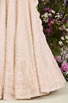 Buy_Sue Mue_Beige , , Cotton, Sequins, Embroidered Lehenga Set 