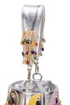 Shop_5elements_Silver Embroidery, Tassels, Applique Mahiya Embellished Potli Handbag _Online_at_Aza_Fashions