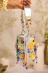 Buy_5elements_Silver Embroidery, Tassels, Applique Mahiya Embellished Potli Handbag _at_Aza_Fashions