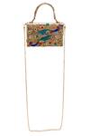 5elements_Gold Embroidery Moor Goota Clutch _Online_at_Aza_Fashions