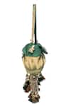 Shop_5elements_Green Tassels, Beads Vanalika Designer Potli Bag _at_Aza_Fashions