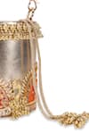 Buy_5elements_Gold Embroidery, Beads, Tassels Gota Love Potli Bag _Online_at_Aza_Fashions