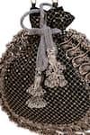 5elements Black Embroidery, Tassels Designer Zia Potli Bag at Aza Fashions 5elements_Black Embroidery, Tassels Designer Zia Potli Bag _at_Aza_Fashions