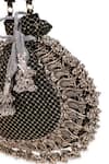 Shop 5elements Black Embroidery, Tassels Designer Zia Potli Bag Shop_5elements_Black Embroidery, Tassels Designer Zia Potli Bag