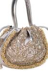 Buy_5elements_Silver Embroidery, Beads Adhika Handbag 